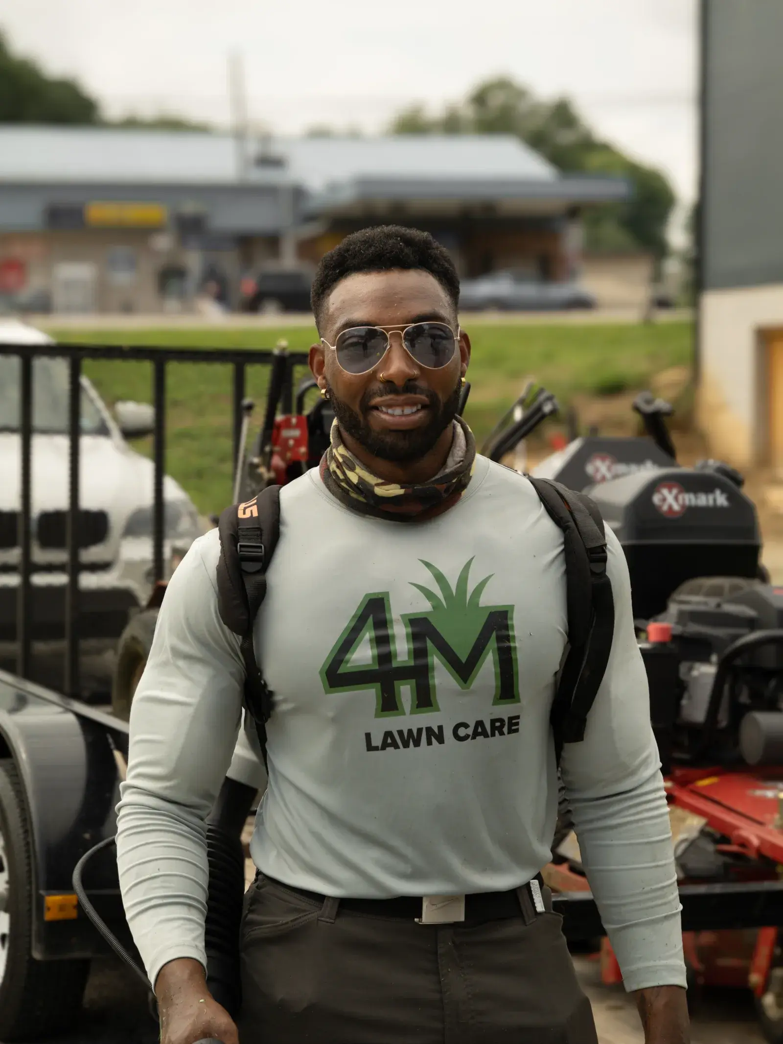 Derek Mills, founder and owner of 4M Lawn Care
